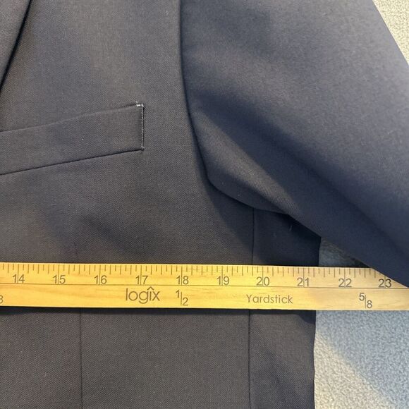 Lauren Ralph Lauren Wool Navy Blazer Mens 42L Gold Button Sport Coat Suit Jacket - Picture 9 of 10
